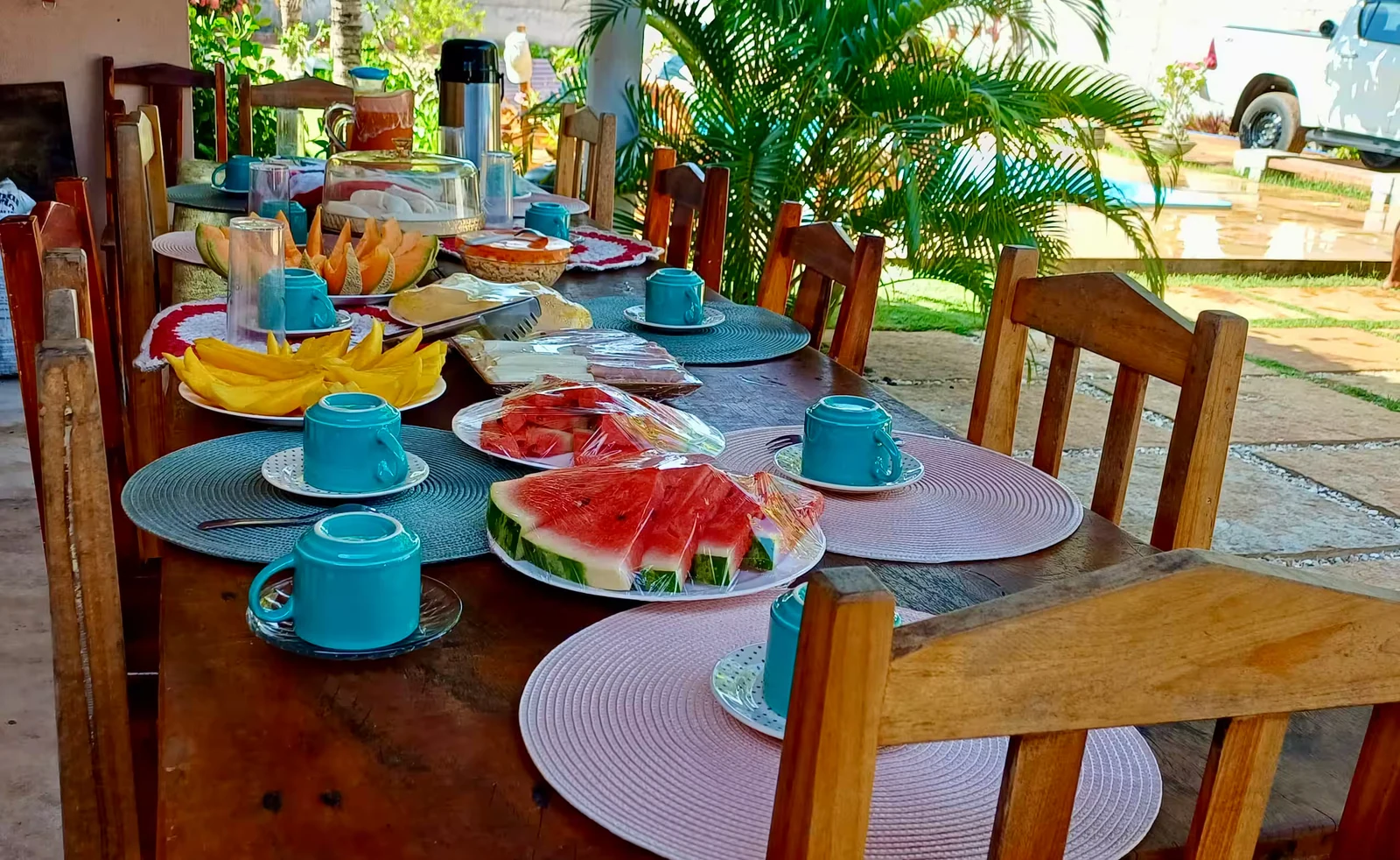 Mesa abundante, casa en Jericoacoara