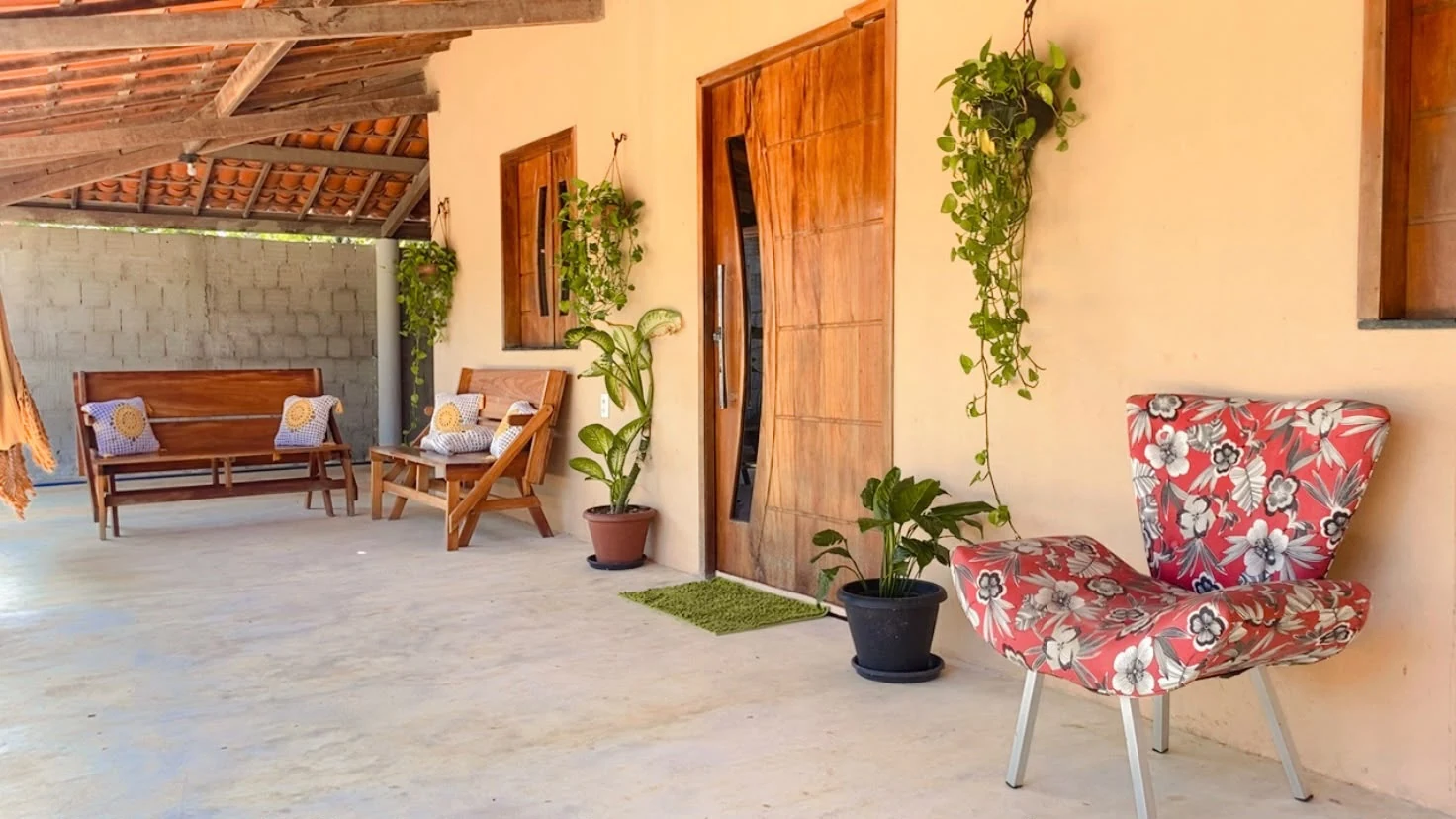 Porche de descanso, casa en Jericoacoara
