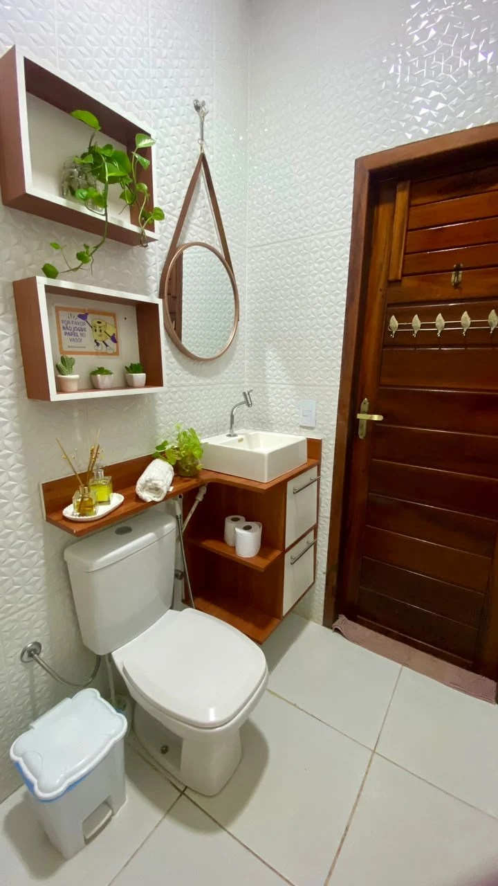 Baño completo, casa en Jericoacoara